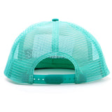 Beemo Video Game Console Face Trucker Snapback Baseball Cap, Turquoise