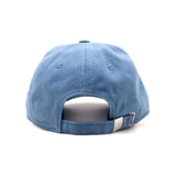 Embroidered Logo Stone Washed Denim Dad Cap, Blue