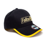 76 Embroidered Logo Adjustable Cap, Unisex, Black-yellow