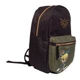 Legend Of Zelda Black Woods Boys Backpack, Unisex, Black-green