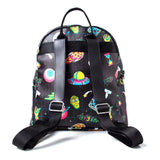 Space Sublimation All-over Print Ladies Backpack, Female, Black