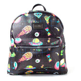 Space Sublimation All-over Print Ladies Backpack, Female, Black