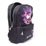 Rick's Neon Face Print Backpack, Black