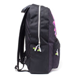 Rick's Neon Face Print Backpack, Black