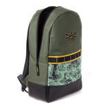 Legend Of Zelda Embroidered Hyrule Crest With Map Print Backpack, Multi-colour