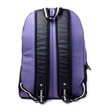 Spaceship Print Backpack, Black-purple