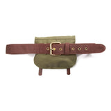 Legend Of Zelda Canvas Belt & Royal Crest Satchel, Brown-green