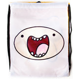 Finn And Jake Double Sided Design Drawstring Bag, Multi-colour