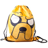 Finn And Jake Double Sided Design Drawstring Bag, Multi-colour