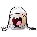 Finn And Jake Double Sided Design Drawstring Bag, Multi-colour