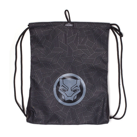 Black Panther Logo Rubber Print Gymbag, Multi-colour