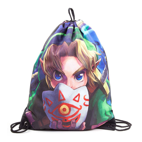 Legend Of Zelda Link's Majora's Mask Gymbag, Unisex, Multi-colour