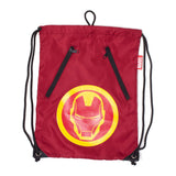 Iron Man Rubber Print Gymbag, Red