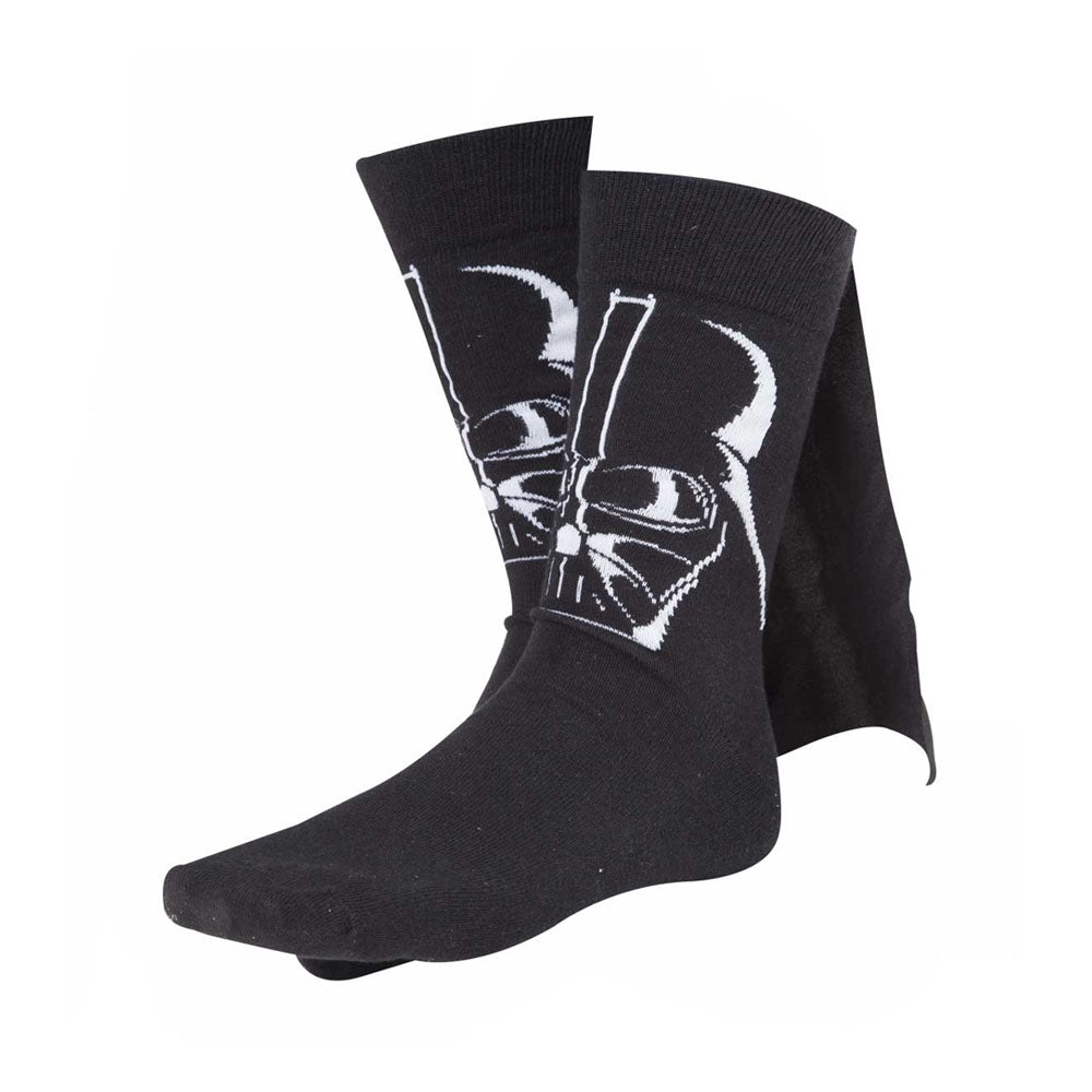 Darth Vader 3d Cape Crew Socks, Male, 39-42, Black