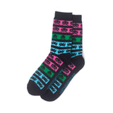 Neon Colours Crew Socks, Unisex, 39-42, Black