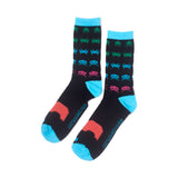 In-game Crew Socks, Unisex, 39-42, Black-turquoise