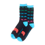 In-game Crew Socks, Unisex, 39-42, Black-turquoise