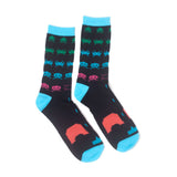 In-game Crew Socks, Unisex, 39-42, Black-turquoise