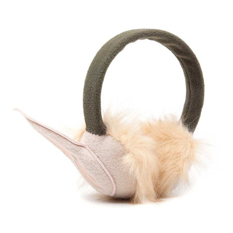 Legend Of Zelda Furry Overhead Elf Ears Earmuffs, Female, Green-beige