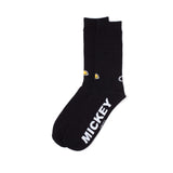 Mickey Mouse Waving Crew Socks, 39-42, Black