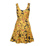 All-over Pikachu Printed Sleeveless Dress, Female, Medium, Multi-colour