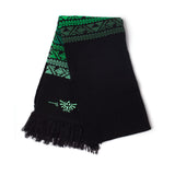 Legend Of Zelda Royal Crest Beanie And Scarf Gift Set, Unisex, Green-black