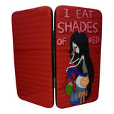 Marceline's I Eat Shades Of Red Hinge Purse Wallet, Female, Giltter Red