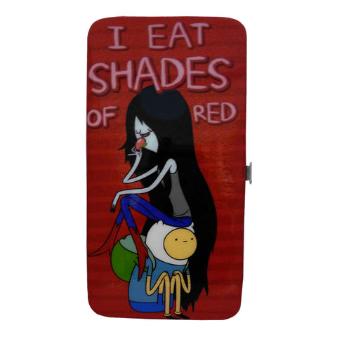 Marceline's I Eat Shades Of Red Hinge Purse Wallet, Female, Giltter Red