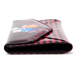 Fire Kingdom Envelope Purse Wallet, Female, Black-red