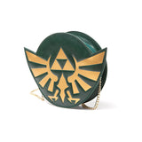 Legend Of Zelda Golden Hylian Royal Crest Purse Wallet With Attached Chain, Female, Dark Green