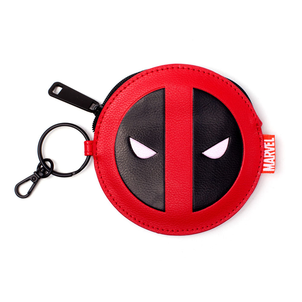 Deadpool Face Coin Purse, Red-black