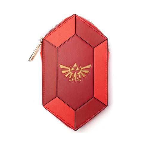 Legend Of Zelda Gem Shaped Coin Purse, Red