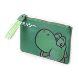 Super Mario Bros. Rubber Yoshi Face Coin Purse Wallet, Female, Green