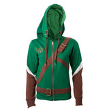 Legend Of Zelda Link Outfit Full Length Zip Hoodie, Female, Large, Multi-colour