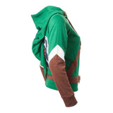 Legend Of Zelda Link Outfit Full Length Zip Hoodie, Female, Small, Multi-colour