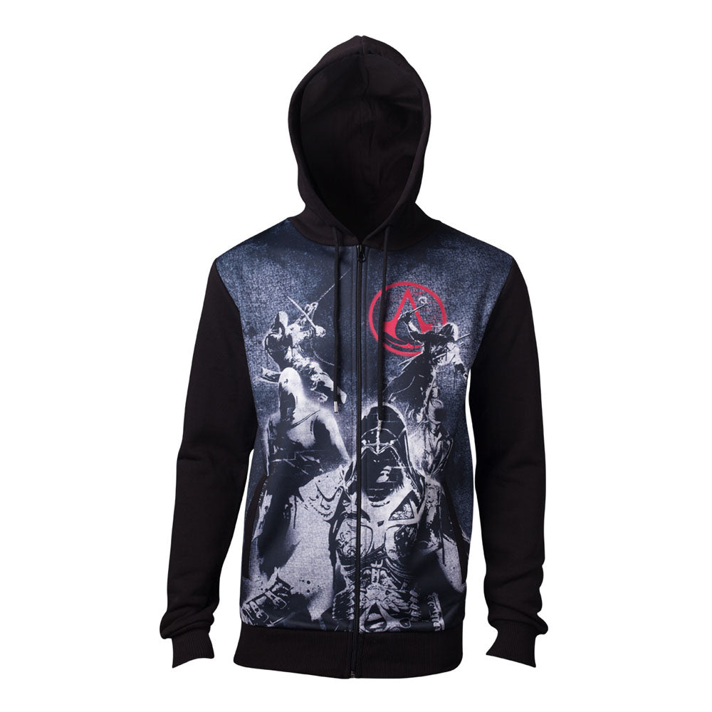 Live By The Creed Core Full Length Zipped Hoodie, Male, Medium, Black