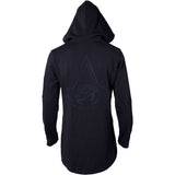 Origin Eye Of Horus Full Length Zipper Fishtail Hoodie, Male, Extra Extra Large, Black