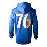 76 Vault 76 Teq Full Length Zipped Premium Hoodie, Male, Extra Extra Large, Blue-yellow