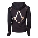 Syndicate Bronze Brotherhood Crest Full Length Zipper Hoodie, Female, Extra Extra Large, Black-bronze