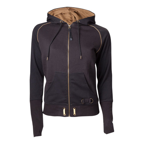 Syndicate Bronze Brotherhood Crest Full Length Zipper Hoodie, Female, Extra Extra Large, Black-bronze