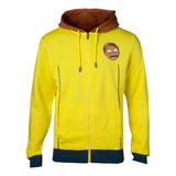 Morty Full Length Zipped Hoodie, Male, Large, Multi-colour