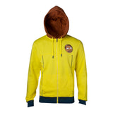 Morty Full Length Zipped Hoodie, Male, Large, Multi-colour