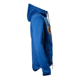 Space Marines Logo Full Length Zipper Hoodie, Male, Extra Extra Large, Blue