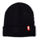 Venom Embroidered Logo Woven Rollup Beanie, Unisex, Black