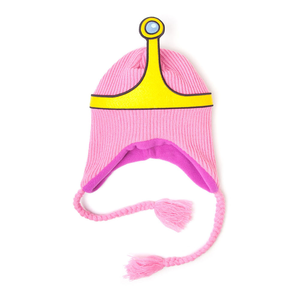 Princess Bubblegum Crown Laplander Earflap Beanie, Unisex, Pink