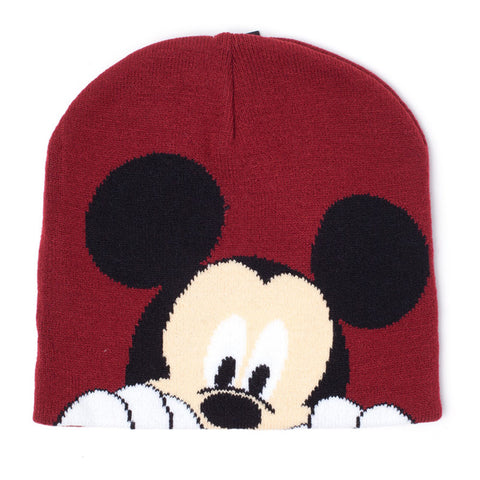 Mickey Mouse Magic Jacquard Beanie, Female, Red