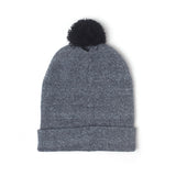 Logo Patch Rollup Beanie, Grey