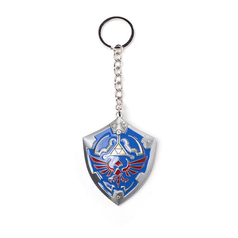 Legend Of Zelda Hylian Shield 3d Pendant Metal Keychain, One Size, Multi-colour