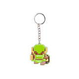 Legend Of Zelda 8-bit Link Pendant Metal Keychain, Multi-colour