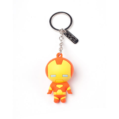 Iron Man Character 3d Pendant Rubber Keychain, One Size, Multi-colour